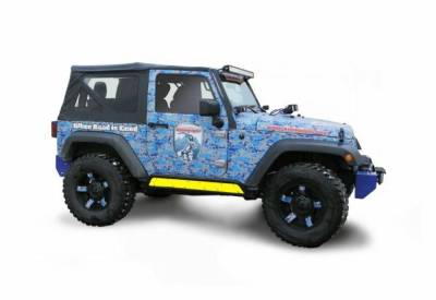 Steinjager - Steinjager Phantom Rock Slider Inserts-Lemon Peel for Wrangler JK 2DR J0044872