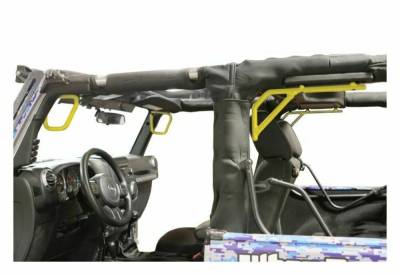 Steinjager - Steinjager Front/Rear Rigid Grab Handles-Lemon Peel for Jeep JK 2DR J0044763