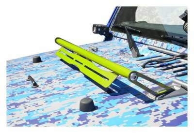 Steinjager - Steinjager Hood Mount Light Bracket Kit-Gecko Green for Wrangler JK J0046510