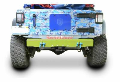 Steinjager - Steinjager Rear Off Road D-Ring Bumper-Gecko Green for Wrangler JK J0048152