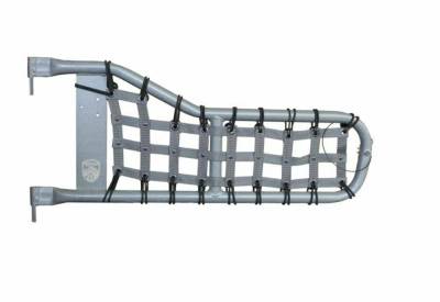Steinjager - Steinjager Cargo Net Tube Door Covers Front-Gray for Wrangler TJ J0043690