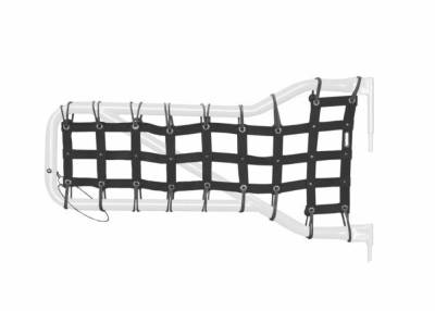 Steinjager - Steinjager Cargo Net Tube Door Covers Front Black for Wrangler JK J0043596