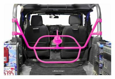 Steinjager - Steinjager Internal Spare Tire Carrier-Hot Pink for Wrangler JK 2DR J0046574