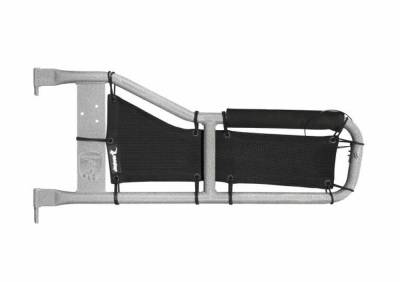 Steinjager - Steinjager Mesh Tube Door Covers Front Black for Jeep Scrambler J0045606