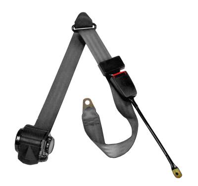 Omix - Omix 13202.11 Off Road Seat Belt Black for Jeep Wrangler YJ