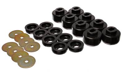 Energy Suspension - Energy Suspension 3.4150G Body Cab Mount Set Polyurethane Black