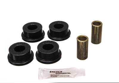 Energy Suspension - Energy Suspension 4.2131G Leaf Spring Bushing Set Front Polyurethane Black