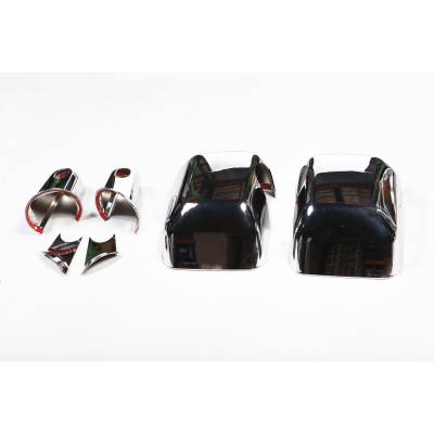 Rugged Ridge - Rugged Ridge 13311.03 4-Piece Mirror/Arm Cover Chrome for 07-18 Jeep Wrangler JK