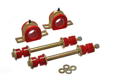 Energy Suspension - Energy Suspension 3.5213R Sway Bar Bushing Set Front Polyurethane Red