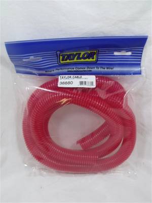 Taylor Cable - Taylor Ignition 38880 Convoluted Tubing 0.75" ID 5 ' Red