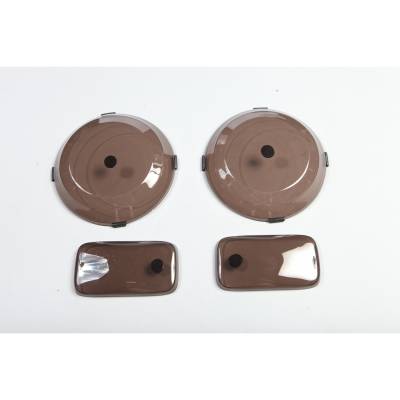 Rugged Ridge - Rugged Ridge 11353.02 Headlight & Turn Signal Cover Set Smoke
