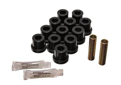 Energy Suspension - Energy Suspension 3.2118G Leaf Spring Bushing Set Polyurethane Black