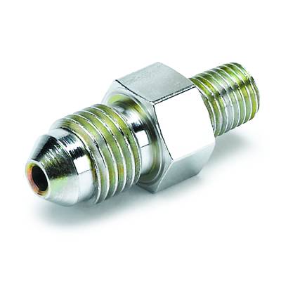 AutoMeter - AutoMeter 3275 Fuel Rail Adapter -4AN Male To 1/16" NPT Male for Ford