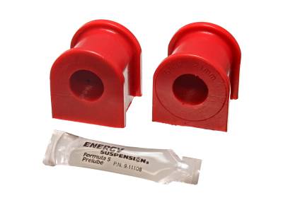 Energy Suspension - Energy Suspension 8.5131R Sway Bar Bushing Set Front Polyurethane Red