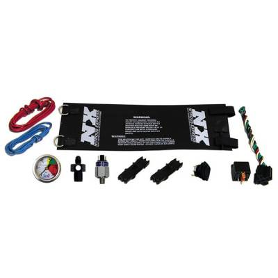 Nitrous Express - Nitrous Express 15937 HD Automatic Bottle Heater Kit 6AN w/Nitrous Gauge