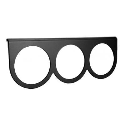 AutoMeter - AutoMeter 3233 Triple Gauge Mounting Panel Black Aluminum 2-5/8"