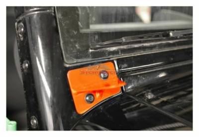 Steinjager - Steinjager A-Pillar Light Brackets-Fluorescent Orange for Wrangler JK J0041562