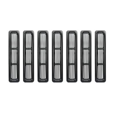 Rugged Ridge - Rugged Ridge 11401.03 Billet Grille Inserts Black for 97-06 Jeep Wrangler TJ