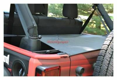 Steinjager - Steinjager Rear Tonneau Cargo Cover Black for Wrangler JK 4DR J0041214