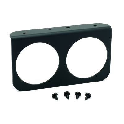 AutoMeter - AutoMeter 3232 Dual Gauge Mounting Panel Black Aluminum 2-5/8"