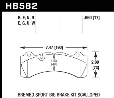 Hawk Performance - Hawk Performance HB582B.660 HPS 5.0 High Performance Street Brake Pads