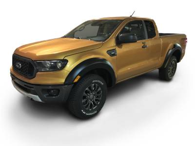 Bushwacker - Bushwacker Extend-a-Fender Front/Rear Fender Flares Black Ford Ranger 20954-02