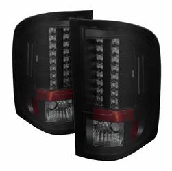 Spyder Auto - Spyder Auto 5078032 Black LED Taillights/Smoke for 07-13 Silverado 1500/HD