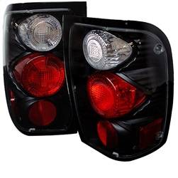 Spyder Auto - Spyder Auto 5003805 Black/Clear Euro Style Taillights for 98-00 Ranger