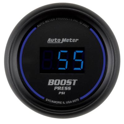 AutoMeter - AutoMeter 6970 Cobalt Digital Boost Pressure Gauge 5-60PSI 2-1/16"