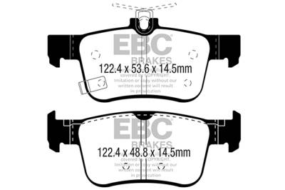 EBC Brakes - EBC Brakes DP22301 Greenstuff 2000 Series Sport Brake Pads for 16-22 Civic RDX