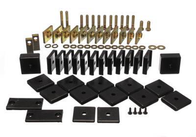 Energy Suspension - Energy Suspension 8.4104G Black Polyurethane Body Mount Set