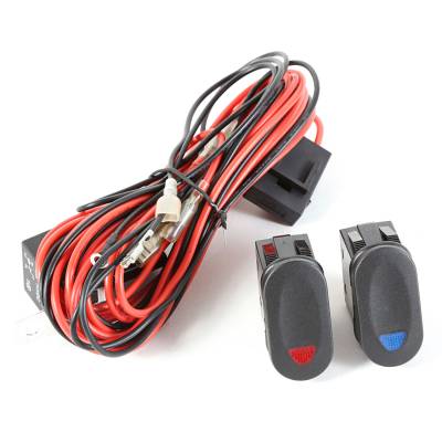 Rugged Ridge - Rugged Ridge 15210.72 Dual LED Light Wiring Harness w/Relay/Switches