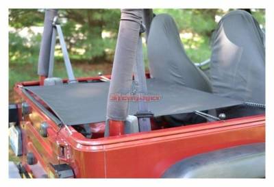 Steinjager - Steinjager Rear Tonneau Cargo Cover Black for Wrangler TJ J0041212