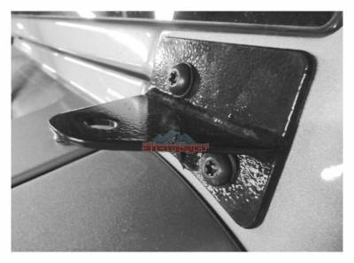 Steinjager - Steinjager A-Pillar Light Brackets-Texturized Black for Wrangler JK J0041571