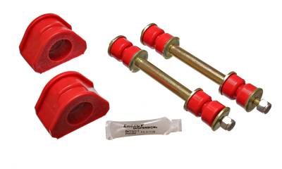 Energy Suspension - Energy Suspension 4.5145R Sway Bar Bushing Set Front Polyurethane Red