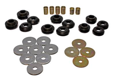 Energy Suspension - Energy Suspension 3.4129G Black Polyurethane Body Mount Set