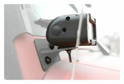 Steinjager - Steinjager A-Pillar Light Brackets-Gray Hammertone for Wrangler JK J0041572