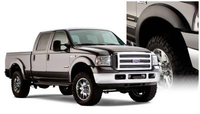 Bushwacker - Bushwacker Extend-a-Fender Front/Rear Fender Flares Black Super Duty 20928-02