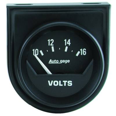 AutoMeter - AutoMeter 2362 Autogage Air Core Volt Meter Gauge 10-16V 2-1/16" Short Sweep