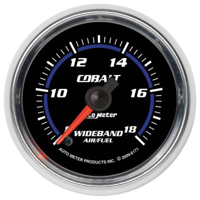 AutoMeter - AutoMeter 6171 Cobalt Wideband Air/Fuel Ratio Analog Gauge 8:1-18:1 2-1/16"