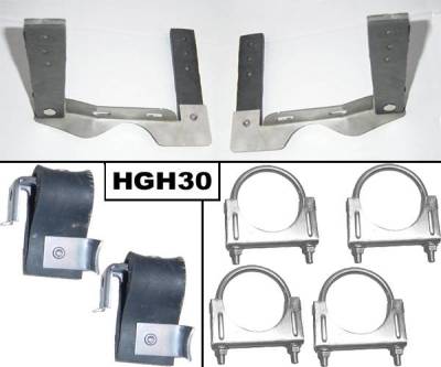 Pypes Performance Exhaust - Pypes HGH30 2.5" Stainless Exhaust System Hanger Kit for 64-72 Pontiac GTO