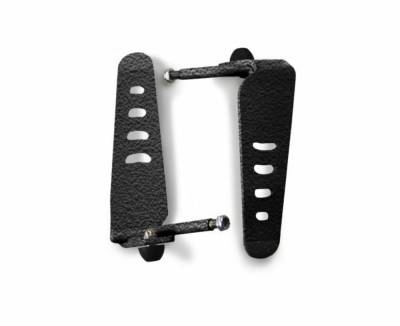 Steinjager - Steinjager Metal Style Foot Peg Kit-Texturized Black for Wrangler TJ J0043891