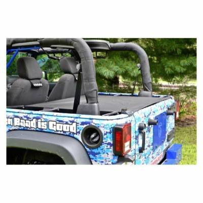 Steinjager - Steinjager Rear Tonneau Cargo Cover Black for Wrangler JK 2DR J0041215