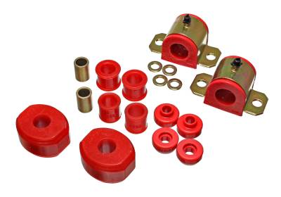 Energy Suspension - Energy Suspension 5.5140R Front Polyurethane Sway Bar Bushing Set Red