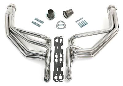 Hedman Hedders - Hedman 69096 Silver Long-Tube Headers for 67-91 GM 283-400 2WD/4WD Trucks/SUVs