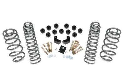 Rough Country Suspension Systems - Rough Country 646 3.75" Combo Lift Kit 4Cyl for 97-06 Wrangler TJ 2.5L 4WD