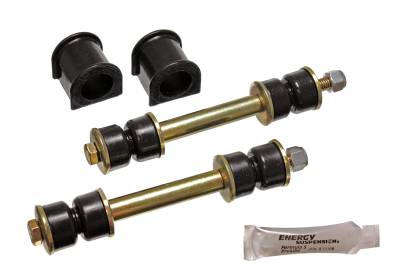 Energy Suspension - Energy Suspension 8.5106G Front Sway Bar Bushing Set Polyurethane Black