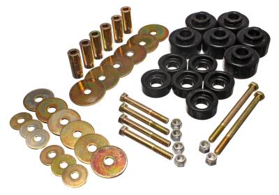 Energy Suspension - Energy Suspension 4.4113G Body Cab Mount Set Polyurethane Black