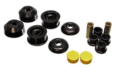 Energy Suspension - Energy Suspension 8.3120G Control Arm Bushing Set Front Polyurethane Black