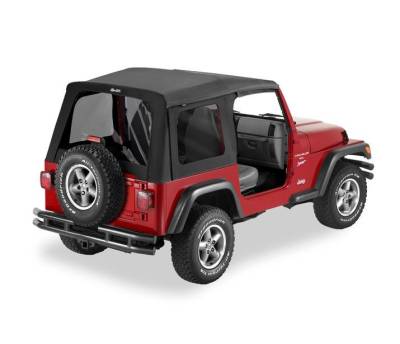 Bestop - Bestop 55629-15 Replace-A-Top Supertop Black Denim for 97-06 Wrangler TJ